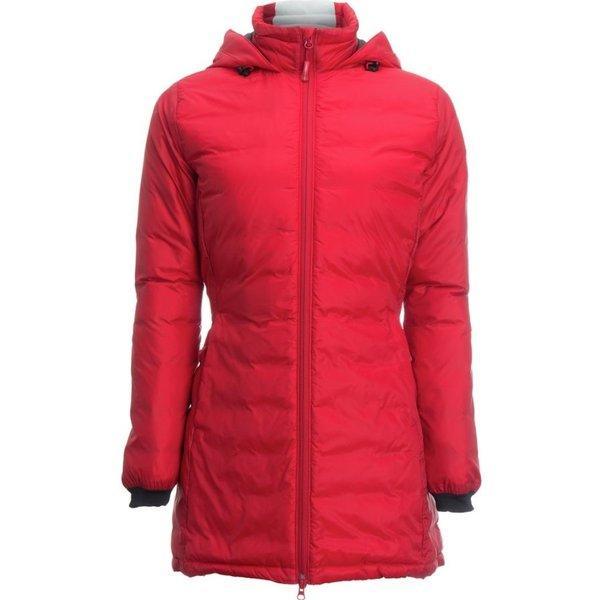 Canada Goose Canada Goose Ladies Outer Down Jacket Camp Down Hooded Jacket Red/Black: OD2-cdg0092-Red: Fermart Fermart 3