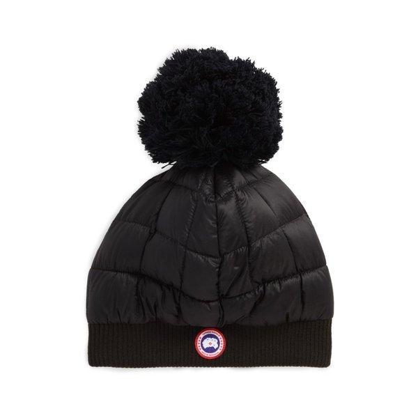 Canada Goose nam Knit Hat Quiled Down Pom Beanie Black: DP3-5415181-163173: Fermart Fermart EF-Mail Đơn đặt hàng Mua sắm Mua sắm Mua sắm