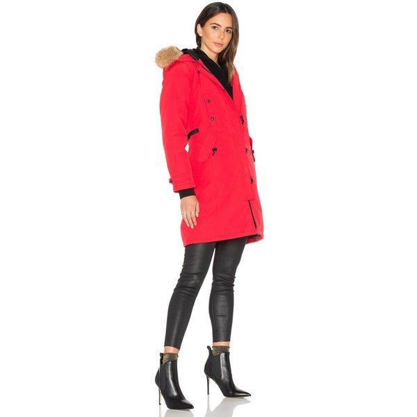 Canada Goose Ladies Court Outer Kensington Parka Red: HB2-CANA-WO64: Fermart Fermart 3