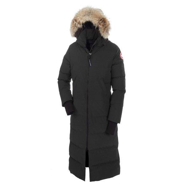 Canada Goose Ladies Down Jacket Outter 'Mystique' Fit ​​Down Down Parka với Coyote Fur Trim Black chính hãng: DP3-613259-163173:
