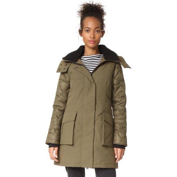 Canada Goose Ladies Court Outer Elwin Parka Military Green: LB-CANAD30165-246: Fermart Fermart 1