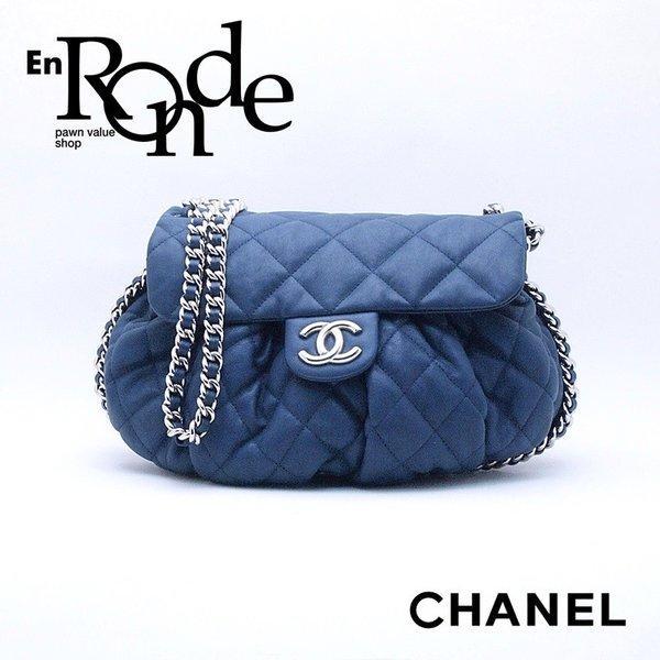 Túi vai Chuỗi túi vai xung quanh màu xanh đã sử dụng giao hàng mới được đề xuất mới đến: Chanel-BAG-0079300621: Thương hiệu Reborn Rondo-Mail Order Mua sắm