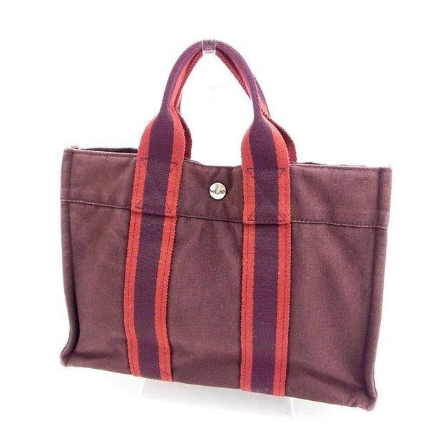 Hermes Hermes Túi TOTE Túi Fooltuto PM Purple Bordeaux Ladies đã sử dụng túi: D889: Thương hiệu Deco Tokyo -Mail Đơn hàng Mua sắm