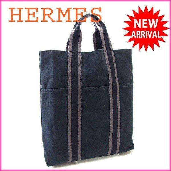 Hermes Hermes túi tote túi Fooltoo cabas màu đen nữ