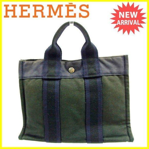 Hermes Hermes Túi Túi Tote Fool Too Tote PM Đen Navy Ladies Bag Đặt hàng