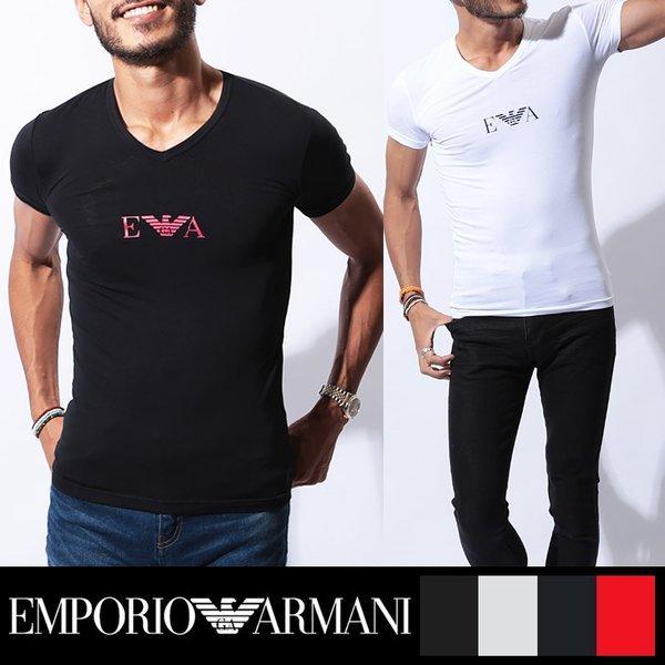 Emporio Armani T -Shirt Sleeve Men V Cổ Frontologo Emporio Armani: 110810-715: Ferret Crazy -Mail Đơn hàng Mua sắm Mua sắm