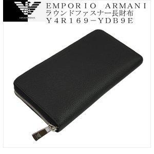 [Emporio Armani] Emporio Armani Y4R169-YDB9E ZIP quanh Zip Zip tổ chức Pelle Granata-Grain Leather