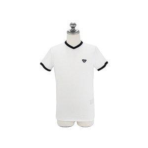 Quần jean Armani Armarni Jeans Sleeve Tay áo ngắn T -Shirt C6H08 QK 10 White Crew Neck Logo Logo: C6H08QK10