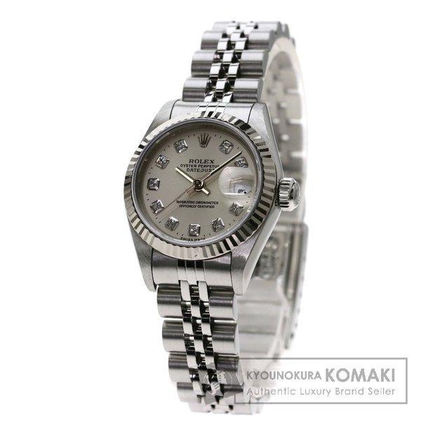 Rolex Rolex 69174G DateJust 10p Diamond Watch không gỉ Phụ nữ được sử dụng: 00110100: Thương hiệu Kyoto Kurakomaki -Mail Đơn đặt hàng Mua sắm Mua sắm