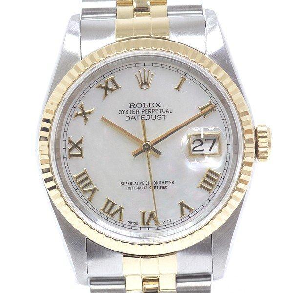[Rolex] Rolex Men Watch DateJust 16233nr T Tên (Được sản xuất năm 1996) Mặt số vỏ trắng oh [Đã sử dụng]: 2-12862: Kasusaya -Mail Đơn đặt hàng Mua sắm Mua sắm