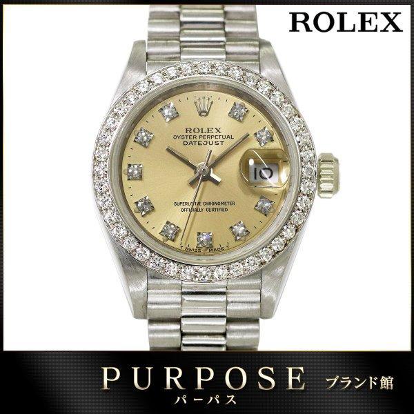 Rolex Rolex DateJust 69139G Diamond Besel 10p L Ladies Watch