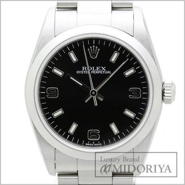Rolex Rolex 77080 Oyster Purpetual Watch SS Black Boys /34857 [đã sử dụng] Unisex: 34857: Midoriya Co., Ltd.