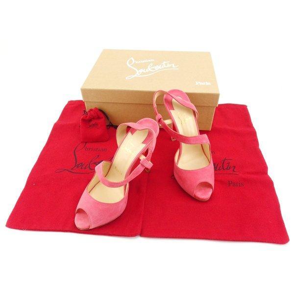 Louboutin Christian Louboutin Sandal Pink Ladies Các mặt hàng không sử dụng Sandals: Y3796: Thương hiệu Deco Tokyo -Mail Đơn hàng Mua sắm
