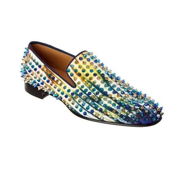Christian Louboutin Giày giày / giày Dandelion Spike Loafer Green: HO -512266901: Fermart Fermart EF -Mail Đơn hàng Mua sắm Mua sắm Mua sắm