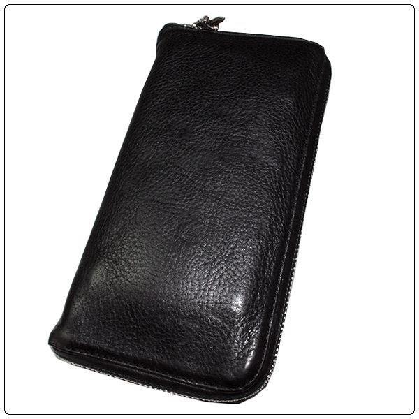 Chrome Hearts Wallet (Chrome Hearts) Rec f Zip # 2 Plain Black Heavy Leather: CW110SL: Amsonline Store -Mail Đơn đặt hàng Mua sắm