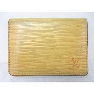 Louis Vuitton Louis Vuitton EPI Porto 2 Cult Case Case Case Case Pass M63209 da màu vàng Jone 0331 Ladies