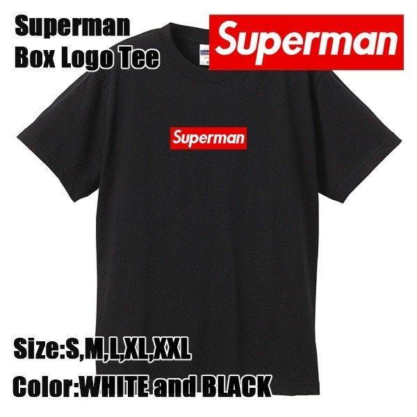Superman Box Logo T -Shirt Black [Sản phẩm nhại tối cao tối cao]: