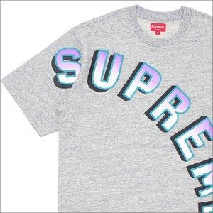 Supreme (tối cao) GRACTIENT ARC TOP (áo phông) Heather Grey 203-000290-142+[Mới] (áo phông ngắn tay