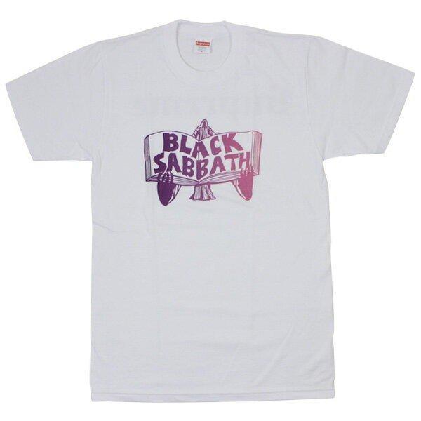 Supreme tối cao × Black Sabbath Black Sabbass 16SS Tome Tee te t -shirt White New Mail Order