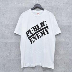 Tối cao × Undercover 18SS kẻ thù công cộng kẻ thù công cộng T -Shirt White Kích thước: M