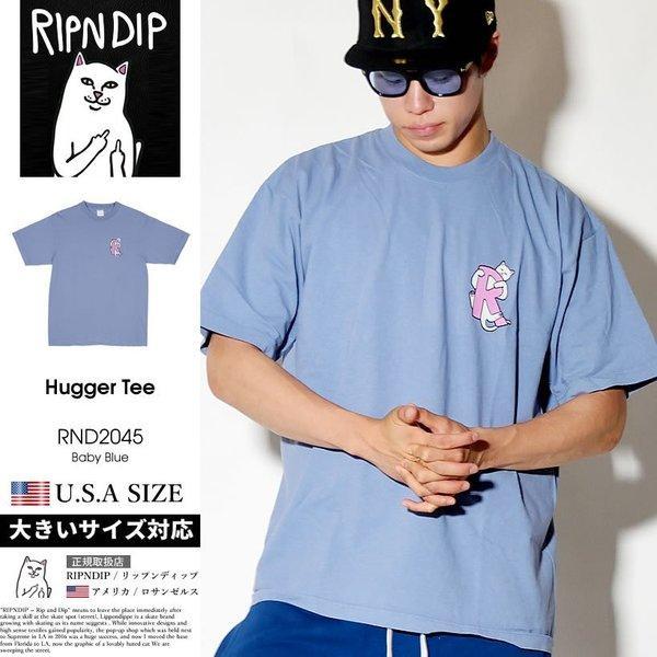 Ripndip Lipnd Dip T -Shirt nam Sleeve Cat Cat Rnd2045 Blue Skateboard Scatator Street Brand: RDTT015-6A: