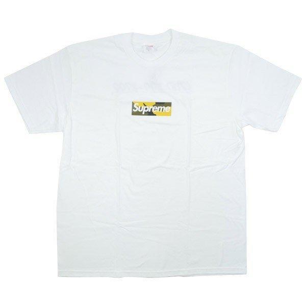 Supreme 17AW Brooklyn Mở Hộp tưởng niệm Logo LOGO LOGO T -Shirt White New Mail Order Mua sắm