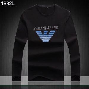 Armani Brand Print Logo T -Shirt Tiêu chuẩn phổ biến phổ biến nam giới dài tay áo dài bình thường