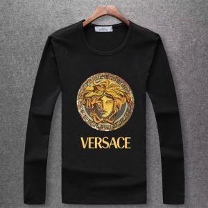 Mục siêu phổ biến vào mùa thu và mùa đông Versace Versace Versace Multi -Molored Elegant và High -sense dài -sleeved T -Shirt First Landing First ở _ Versace Versace_ Thương hiệu giá rẻ (lớn nhất )