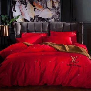 bộ ga giường Louis Vuitton 100% mềm mại thoáng khí 