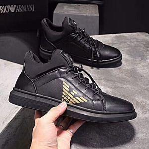 Giày armani thâm hụt siêu đặc biệt giày nam Giày với logo màu đen bắt buộc các mặt hàng thoải mái tuyệt vời