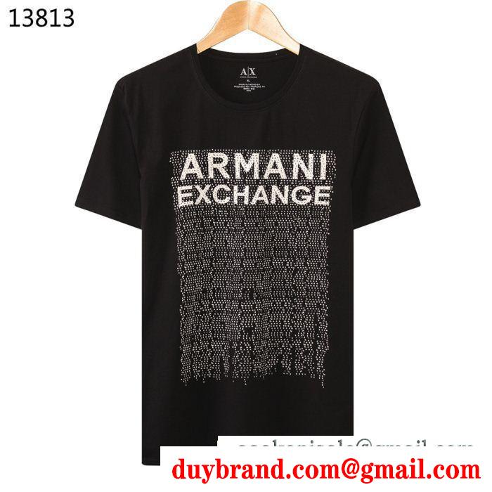 半袖Tシャツ 4色可選 最新トレンド2019年春夏コレクション 春夏トレンド先取り armani アルマーニ