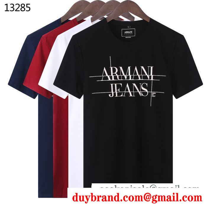 不動の人気2019最新 armani アルマーニ 半袖tシャツ 4色可選 抜け感や着心地重視
