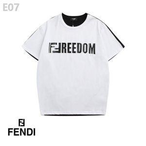 Track [Fendi] Bicolor Cotton Logo T -shirt*không có trong kho tại  40774424 Fendi Mexture 4 Màu sắc