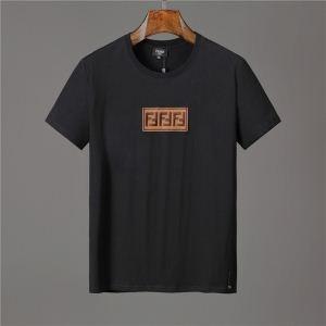 Fendi Thương hiệu giá rẻ Vipsale ◆ Fendi nam ff logo ss mới cắt ngắn Saw T -shirt 41594836