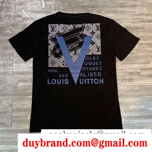 新春セールアイテム ルイ ヴィトンTシャツ/ティーシャツ LOUIS VUITTON 2色可選 今年らしく魅力的アップ 