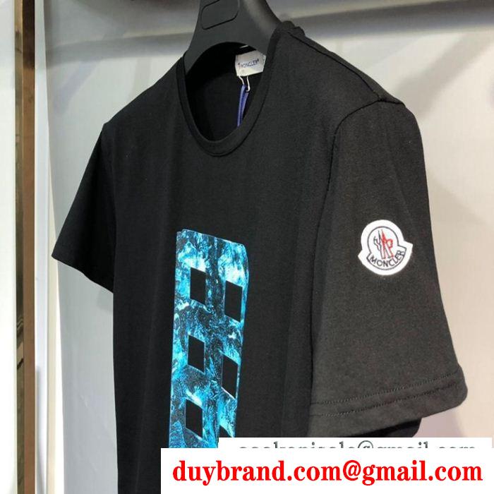 MONCLER モンクレール 半袖tシャツ 2色可選 2019ssコレクションに新着 ウェアに取り入れるのが今季流