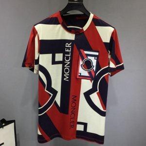 Moncler Moncler Short Sleeve T -shirt 2019SS Phổ biến Thương hiệu mới Ngói thời trang là _ Moncler Moncler_ Thương hiệu giá rẻ 