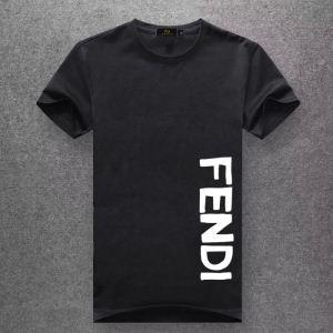 Bán hạn chế bán 100 % chất liệu bông t -shirt tay áo ngắn 7 màu phát triển mục tiêu chuẩn Fendi Fendi Siêu thị