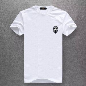 Fendi Karlito Black Cotton Sleeve T -Shirt Black/White 41784151 Fendi Fashion Site