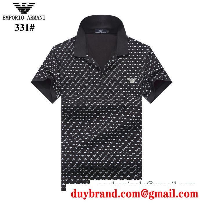 アルマーニ tシャツ 通販ARMANI赤字超特価安いストリートスタイル半袖ｔシャツオールシーズングレー赤色黒白