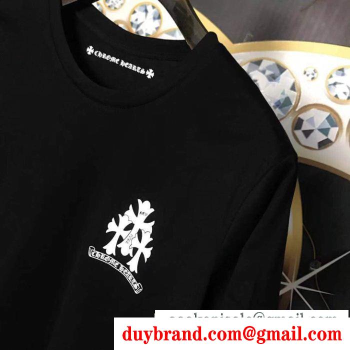 クロムハーツ 半袖tシャツ2019春新色コスメ人気ブランドchrome hearts 2色可選大人のため上品