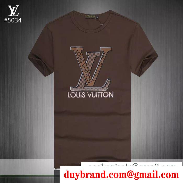 きれいめな印象で着こなし ルイ ヴィトン LOUIS VUITTON Tシャツ/ティーシャツ 2019SSコレクションに新着 3色可選
