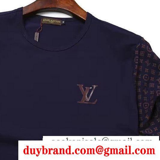 Tシャツ/ティーシャツジ コスパ最強新作におすすめ 3色可選 これからの季節、大活躍 ルイ ヴィトン LOUIS VUITTON