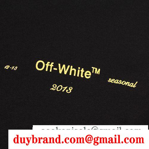 コスパ最強新作におすすめ off-white オフホワイト 半袖tシャツ 2色可選 2019ssコレクションに新着