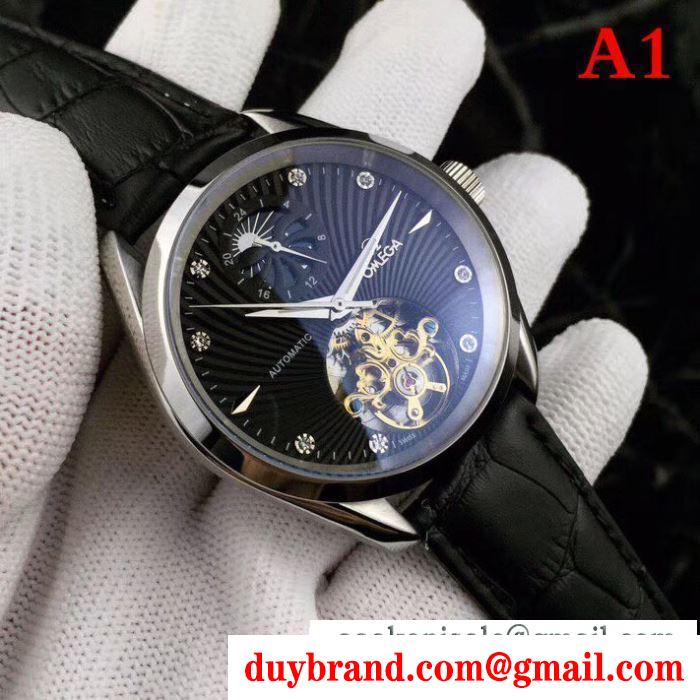最安値送料無料美しいデザインファッション腕時計メンズ薄型ケース６色展開OMEGAスーパー コピー オメガ
