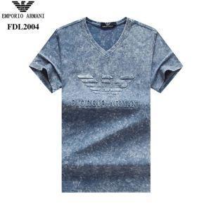 Siêu chính hãng chính hãng mặc đồ Power Street Design Thiết kế đơn giản T -Shirt 4 -Color Development Armani Armani T -shirt giá rẻ