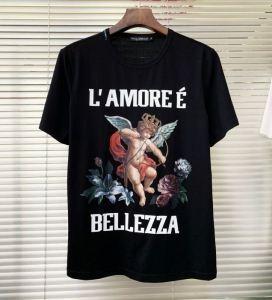 Dolce T -Shirt Dolce & Gabbana Siêu tuyệt vời Nhận 100%thương hiệu mới phổ biến màu đen