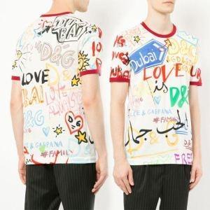 Dolce Short Sleeve Dolce & Gabbana Mới trong Stock New Crew Neck Design Classic T -shirt Classic Stuc