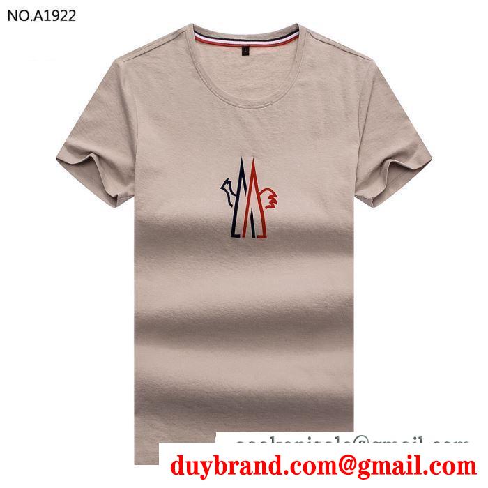 モンクレール moncler tシャツ/ティーシャツ 4色可選 2019夏絶対見逃せない人気 大人っぽいスタイルが完成