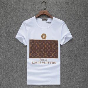 Louis Vuitton T -Shirt Louis Vuitton Bargain cả mùa tuyệt vời u -neck t -shirt đen, trắng